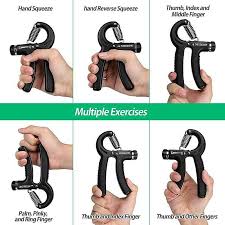 Adjustable Hand Grip 05 - 60 Kg Grip Strengthener - High Quality- R-Shape Hand Grip Adjustable Finger Exerciser Device for Arm Muscle Training Mini Fitness Equipment