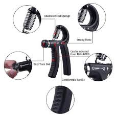 Adjustable Hand Grip 05 - 60 Kg Grip Strengthener - High Quality- R-Shape Hand Grip Adjustable Finger Exerciser Device for Arm Muscle Training Mini Fitness Equipment
