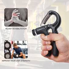 Adjustable Hand Grip 05 - 60 Kg Grip Strengthener - High Quality- R-Shape Hand Grip Adjustable Finger Exerciser Device for Arm Muscle Training Mini Fitness Equipment
